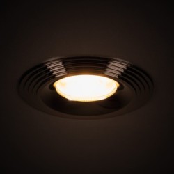 Įmontuojamas lempučių laikiklis GU10 LIGLO DSO BC IP20 Aliuminio lydinys Juoda chromo