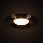 Įmontuojamas lempučių laikiklis GU10 LIGLO DSO BC IP20 Aliuminio lydinys Juoda chromo