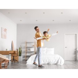 Įmontuojamas lempučių laikiklis GU10 TINY BORD DTO-B/G 30° IP20 Aliuminio lydinys Juoda, aukso