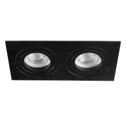 Įmontuojamas šviestuvas SEIDY CT-DTL250-B/M 2x30° IP20 Aliuminio lydinys Juoda matinė