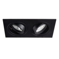 Įmontuojamas šviestuvas SEIDY CT-DTL250-B/M 2x30° IP20 Aliuminio lydinys Juoda matinė