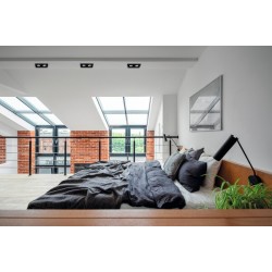 Įmontuojamas šviestuvas SEIDY CT-DTL250-B/M 2x30° IP20 Aliuminio lydinys Juoda matinė