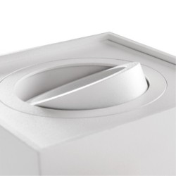 Įmontuojamas lempučių laikiklis GU10 MINI GORD DLP-50-W 30° IP20 Aliuminio lydinys Plienas Balta