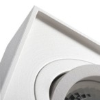 Įmontuojamas lempučių laikiklis GU10 MINI GORD DLP-50-W 30° IP20 Aliuminio lydinys Plienas Balta
