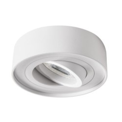 Įmontuojamas lempučių laikiklis GU10 MINI BORD DLP-50-W 30° IP20 Aliuminio lydinys Plienas Balta