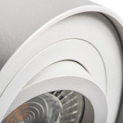 Įmontuojamas lempučių laikiklis GU10 MINI BORD DLP-50-W 30° IP20 Aliuminio lydinys Plienas Balta