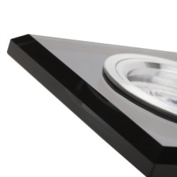 Įmontuojamas lempučių laikiklis GU10 MORTA CT-DSL50-B IP20 Stiklas Juoda