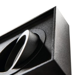 Įmontuojamas lempučių laikiklis GU10 MINI GORD DLP-50-B 30° IP20 Aliuminio lydinys Plienas Juoda