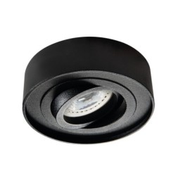 Įmontuojamas lempučių laikiklis GU10 MINI BORD DLP-50-B 30° IP20 Aliuminio lydinys Plienas Juoda