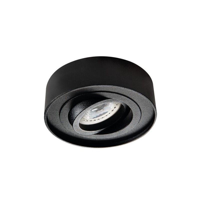 Įmontuojamas lempučių laikiklis GU10 MINI BORD DLP-50-B 30° IP20 Aliuminio lydinys Plienas Juoda