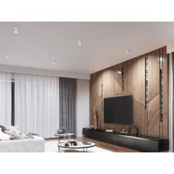 Įmontuojamas šviestuvas CHIRO GU10 DTO-W 90° IP20 Aliuminio lydinys Balta