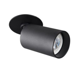 Įmontuojamas šviestuvas CHIRO GU10 DTO-B 90° IP20 Aliuminio lydinys Juoda