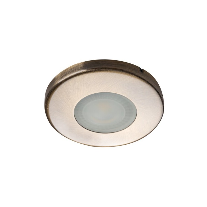 Įmontuojamas šviestuvas MARIN CT-S80-AB IP44/20 Plienas Matinė žalvario
