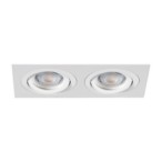Įmontuojamas lempučių laikiklis GU10 SEIDY CT-DTL250-W/M 2x30° IP20 Aliuminio lydinys Matinė balta