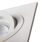 Įmontuojamas lempučių laikiklis GU10 SEIDY CT-DTL250-W/M 2x30° IP20 Aliuminio lydinys Matinė balta
