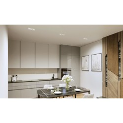 Įmontuojamas lempučių laikiklis GU10 SEIDY CT-DTL250-W/M 2x30° IP20 Aliuminio lydinys Matinė balta