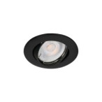 Įmontuojamas lempučių laikiklis GU10 VIDI CTC-5515-B 15° IP20 Aliuminio lydinys Juoda matinė