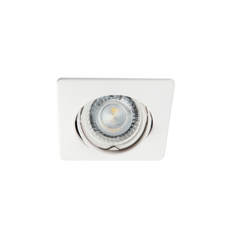 Įmontuojamas lempučių laikiklis GU10 NESTA DTL-W 30° IP20 Aliuminio lydinys Matinė balta