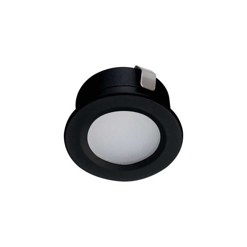 Įmontuojamas šviestuvas IMBER LED WW B 1W 12V DC 3000K 30lm IP65 Aliuminio lydinys Plastikas Juoda
