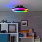 Lubinis šviestuvas PLAVE LED CCT+RGB 4 3000/4000/6500K IP20 Plastikas Juoda balta