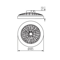 Lubinis šviestuvas PLAVE LED CCT+RGB 4 3000/4000/6500K IP20 Plastikas Juoda balta