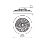Lubinis šviestuvas PLAVE LED CCT+RGB 4 3000/4000/6500K IP20 Plastikas Juoda balta
