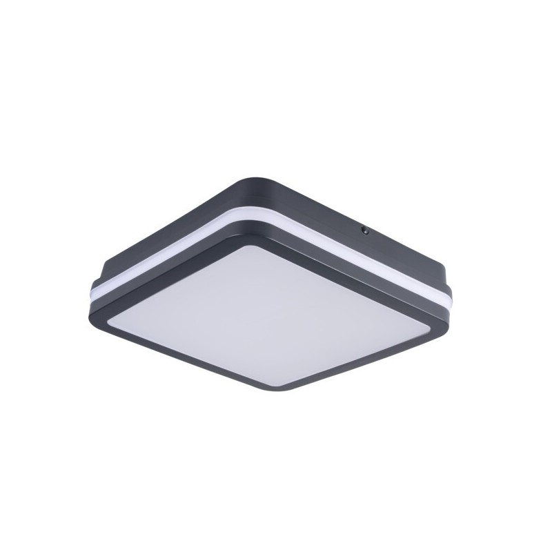 Lubinis šviestuvas BENO 12-1 CCT-L-SEG LED SMD 12x1 230V 3000/3500/4000K 80Ra IP65 (Šilta, neutrali balta) Polikarbonatas Grafit
