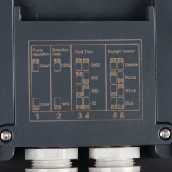 Lubinis šviestuvas BENO 12-1 CCT-L-SEG LED SMD 12x1 230V 3000/3500/4000K 80Ra IP65 (Šilta, neutrali balta) Polikarbonatas Grafit