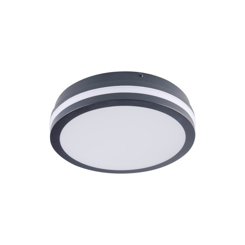 Lubinis šviestuvas BENO 12-1 CCT-O G LED SMD 12x1 230V 3000/3500/4000K 80Ra IP65 (Šilta, neutrali balta) Polikarbonatas Grafito