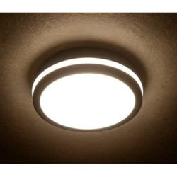 Lubinis šviestuvas BENO 12-1 CCT-O G LED SMD 12x1 230V 3000/3500/4000K 80Ra IP65 (Šilta, neutrali balta) Polikarbonatas Grafito