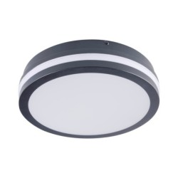 Lubinis šviestuvas BENO 12-1 CCT-O-SEG LED SMD 12x1 230V 3000/3500/4000K 80Ra IP65 (Šilta, neutrali balta) Polikarbonatas Grafit