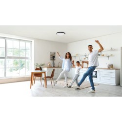 Lubinis šviestuvas S PLAFON CCTDIM W LED SMD 230V 3000/6500K 80Ra IP20 (Šilta, neutrali, šalta balta) Plastikas Balta
