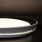 Lubinis šviestuvas NIFU LED17, NW W/B LED SMD 17, 230V 4000K 80Ra IP20 (Neutrali balta) Plastikas Metalas Balta Juoda