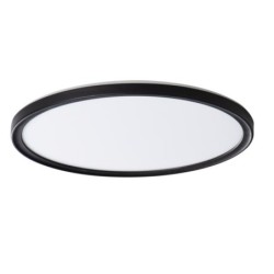 Lubinis šviestuvas AZPO LED 22W NW O-B SMD 230V 4000K 80Ra IP54 (Neutrali balta) Plastikas Juoda