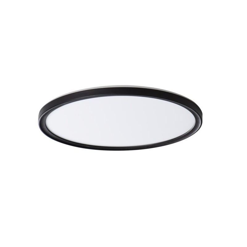Lubinis šviestuvas AZPO LED 22W NW O-B SMD 230V 4000K 80Ra IP54 (Neutrali balta) Plastikas Juoda