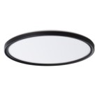 Lubinis šviestuvas AZPO LED 22W NW O-B SMD 230V 4000K 80Ra IP54 (Neutrali balta) Plastikas Juoda