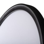 Lubinis šviestuvas AZPO LED 22W NW O-B SMD 230V 4000K 80Ra IP54 (Neutrali balta) Plastikas Juoda