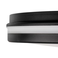 Lubinis šviestuvas BENO ECO 12W CCT O B LED SMD 230V 3000/4000/6500K 80Ra IP65 (Šilta, neutrali, šalta balta) PP Juoda