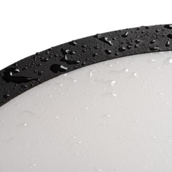 Lubinis šviestuvas BENO ECO 12W CCT O B LED SMD 230V 3000/4000/6500K 80Ra IP65 (Šilta, neutrali, šalta balta) PP Juoda