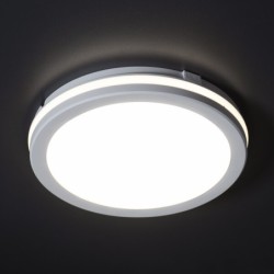 Lubinis šviestuvas BENO ECO CCT O W LED SMD 230V 3000/4000/6500K 80Ra IP65 (Šilta, neutrali, šalta balta) PP Balta