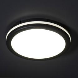 Lubinis šviestuvas BENO ECO CCT O B LED SMD 230V 3000/4000/6500K 80Ra IP65 (Šilta, neutrali, šalta balta) PP Juoda