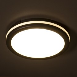 Lubinis šviestuvas BENO ECO CCT O B LED SMD 230V 3000/4000/6500K 80Ra IP65 (Šilta, neutrali, šalta balta) PP Juoda