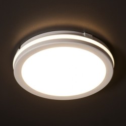 Lubinis šviestuvas BENO ECO 30W CCT O W LED SMD 230V 3000/4000/6500K 80Ra IP65 (Šilta, neutrali, šalta balta) PP Balta