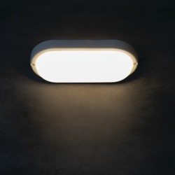 Lubinis šviestuvas TOLU C LED 6W NW W SMD 230V 4000K 80Ra IP54 (Neutrali balta) Plastikas Balta