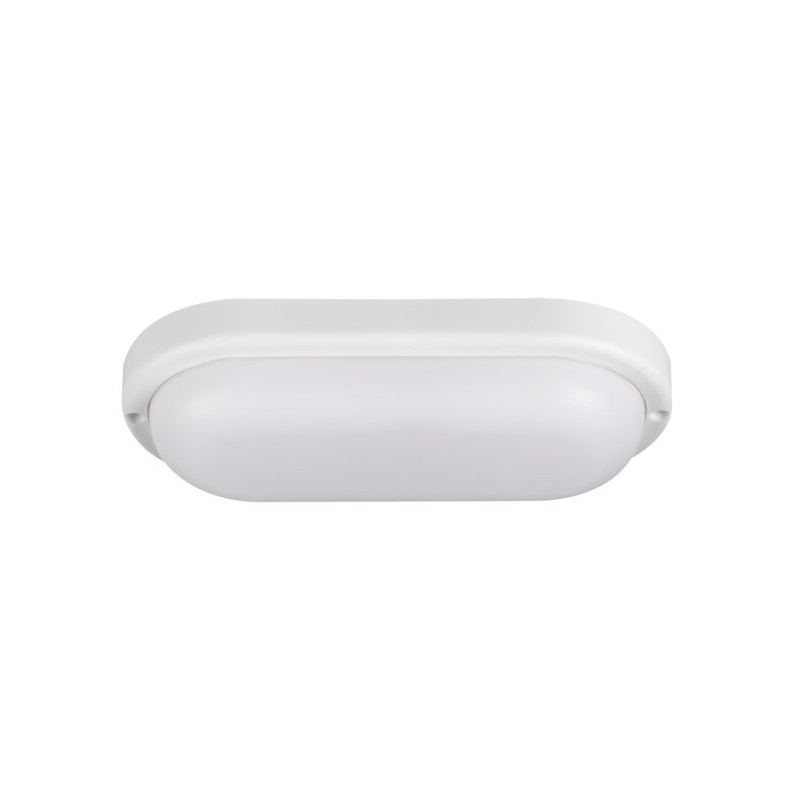 Lubinis šviestuvas TOLU C LED 12W NW W SMD 230V 4000K 80Ra IP54 (Neutrali balta) Plastikas Balta