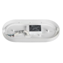 Lubinis šviestuvas TOLU C LED 12W NW W SMD 230V 4000K 80Ra IP54 (Neutrali balta) Plastikas Balta