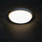 Lubinis šviestuvas TOLU O LED 9W NW W SMD 230V 4000K 80Ra IP54 (Neutrali balta) Plastikas Balta