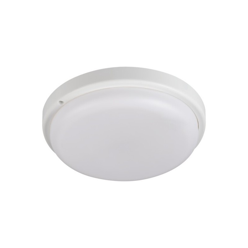 Lubinis šviestuvas TOLU O LED 1 NW W SMD 230V 4000K 80Ra IP54 (Neutrali balta) Plastikas Balta
