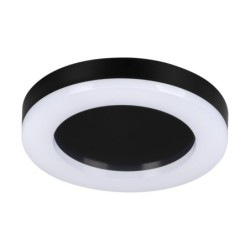 Lubinis šviestuvas TURA LED 24W NW O-B SMD 230V 4000K 80Ra IP65 (Neutrali balta) Plastikas Juoda