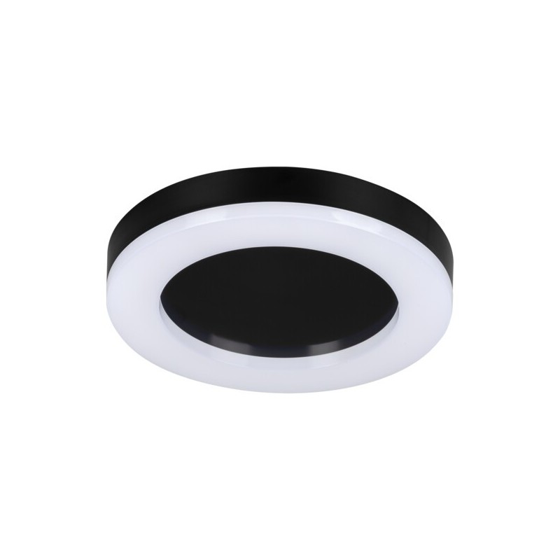 Lubinis šviestuvas TURA LED 24W NW O-B SMD 230V 4000K 80Ra IP65 (Neutrali balta) Plastikas Juoda